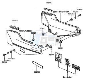 ZG 1000 A [CONCOURS] (A7-A9) [CONCOURS] drawing SIDE COVERS