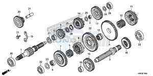 TRX500FM5F TRX500FM Europe Direct - (ED) drawing TRANSMISSION