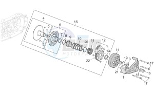 Atlantic 500 drawing Pulley assy. driven