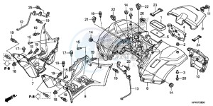 TRX420TMD TRX420 Europe Direct - (ED) drawing REAR FENDER