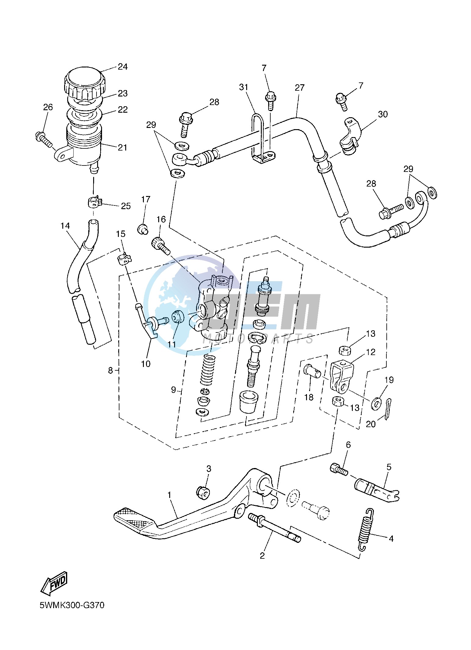 REAR MASTER CYLINDER