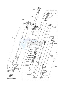 MT09 900 (1RCC) drawing FRONT FORK