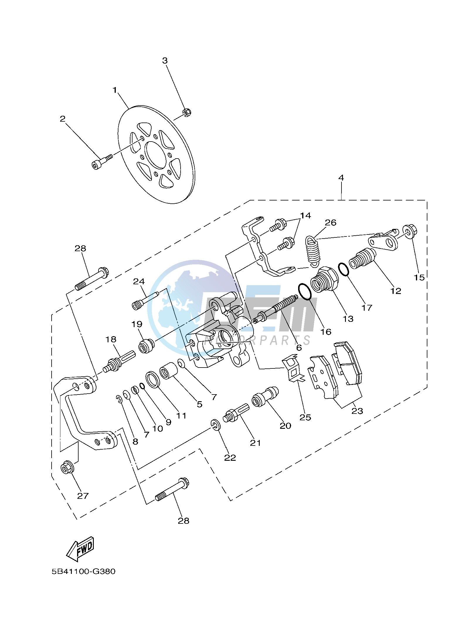 REAR BRAKE CALIPER 2