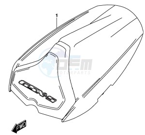 GSX-S750A drawing OPTIONAL (SEAT TAIL BOX)