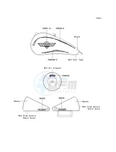 VN 800 B [VULCAN 800 CLASSIC] (B10) B10 drawing DECALS-- BLACK- --- CN- -