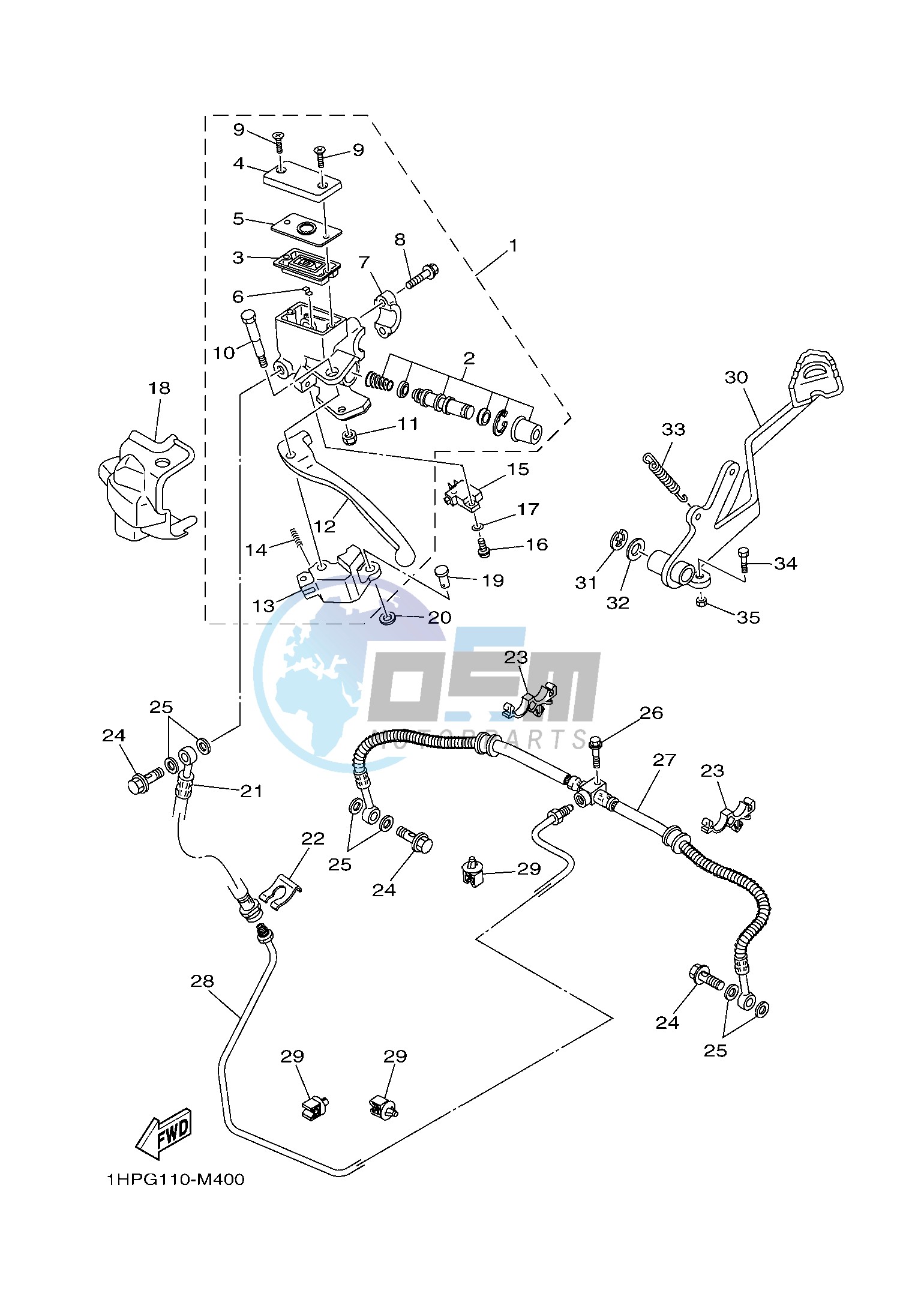 REAR MASTER CYLINDER