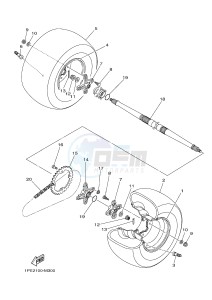 YFM700R YFM7RSED RAPTOR 700 SPECIAL EDITION (1VS2 1VS3 1VS4) drawing REAR WHEEL