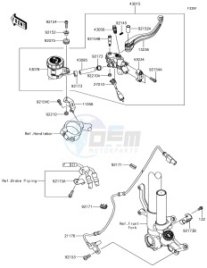 NINJA ZX-10R ZX1000SJFA XX (EU ME A(FRICA) drawing Front Master Cylinder