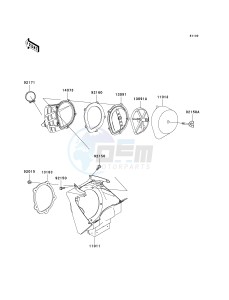 KX 250 M (M1) drawing AIR CLEANER