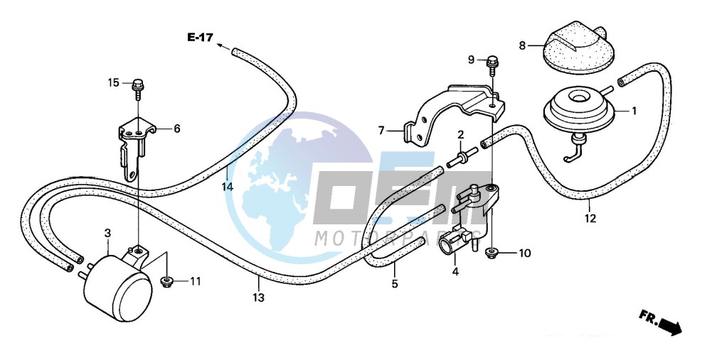 SOLENOID VALVE (VTR1000SP Y/1)