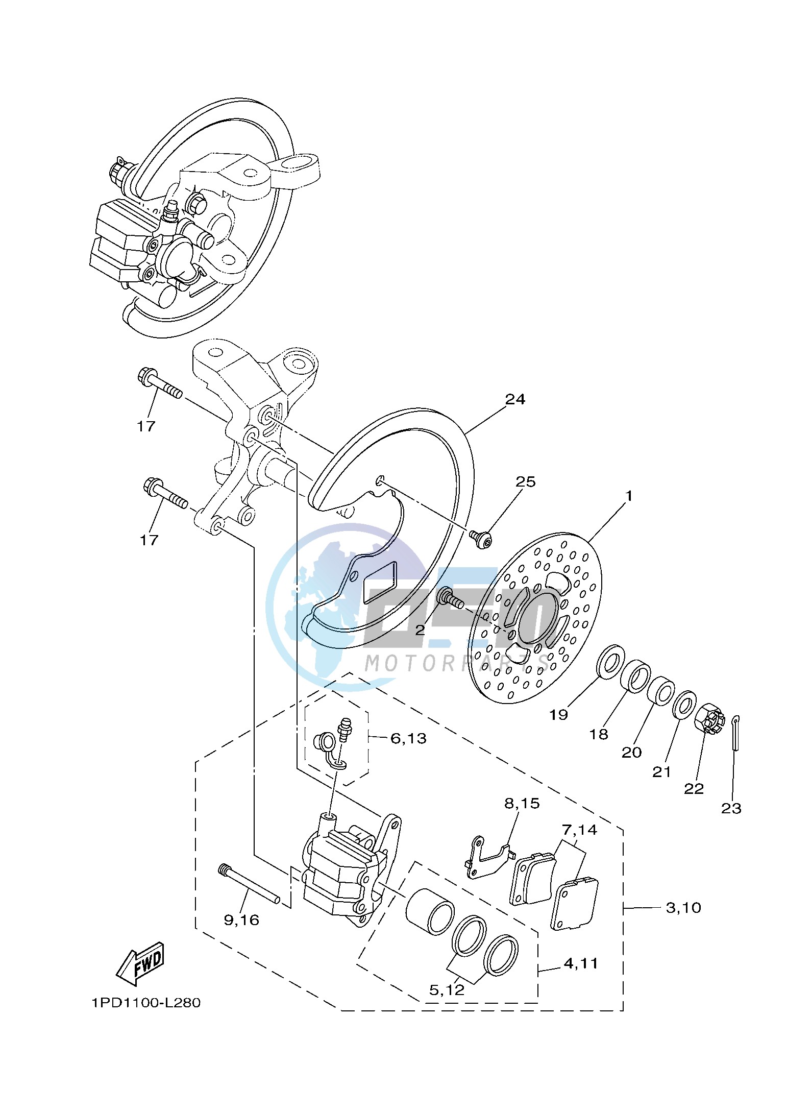 FRONT BRAKE CALIPER