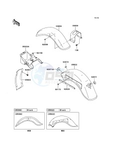 VN800 CLASSIC VN800B6F GB XX (EU ME A(FRICA) drawing Fenders