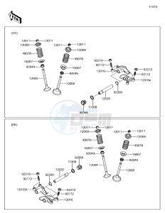 BRUTE FORCE 750 4x4i EPS KVF750GFF EU drawing Valve(s)