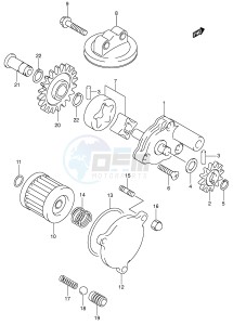 DR-Z400 (E1) drawing OIL PUMP