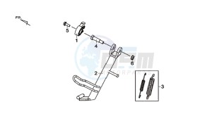 MAXSYM 600 I ABS EXECUTIVE (LX60A3-EU) (E4) (L7-M0) drawing MAIN STAND / SIDE STAND