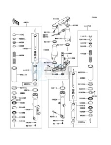 VN900_CLASSIC VN900B9F GB XX (EU ME A(FRICA) drawing Front Fork(JKAVN2B1 7A015509-)