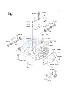 KVF 650 D ([BRUTE FORCE 650 4X4] (D6F-D9F) D7F drawing SWINGARM