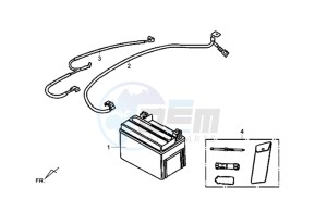 FIDDLE III 125 drawing BATTERY / TOOLKIT