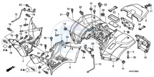 TRX420FPMA U / PS 4WD drawing REAR FENDER