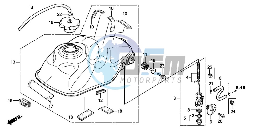 FUEL TANK (TRX300EX'07,'08)