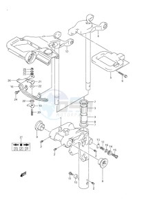 DF 9.9 drawing Swivel Bracket Power Tilt/Tiller Handle