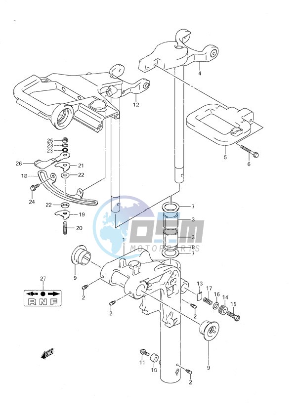 Swivel Bracket Power Tilt/Tiller Handle