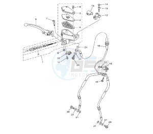 MT-01S 1700 drawing FRONT MASTER CYLINDER