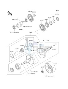 KEF 300 B [LAKOTA SPORT] (B1-B3) [LAKOTA 300 SPORT] drawing CRANKSHAFT