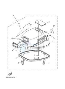 6CMHS drawing TOP-COWLING