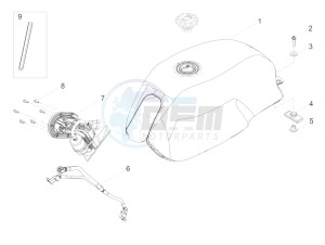 V7 III Special 750 e4 (EMEA) drawing Fuel tank