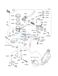 ZX 600 P [NINJA ZX-6R] (7F-8FA) P8F drawing FRONT MASTER CYLINDER