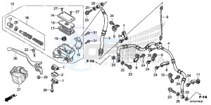 TRX420FPED TRX420 Europe Direct - (ED) drawing FR. BRAKE MASTER CYLINDER