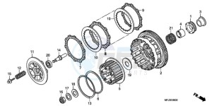 CBR600RR9 France - (F / CMF SPC) drawing CLUTCH