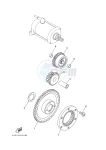 YFM550FWAD YFM5FGPB GRIZZLY 550 EPS (1HS3 1HS4) drawing STARTER CLUTCH