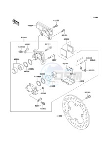 ZX 1200 B [NINJA ZX-12R] (B1-B4) [NINJA ZX-12R] drawing REAR BRAKE-- B3_B4- -