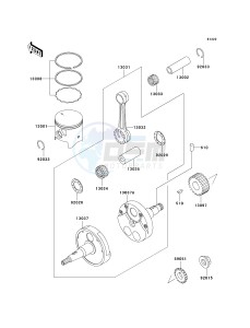 KDX 220 A [KDX220R] (A9) [KDX220R] drawing CRANKSHAFT_PISTON-- S- -