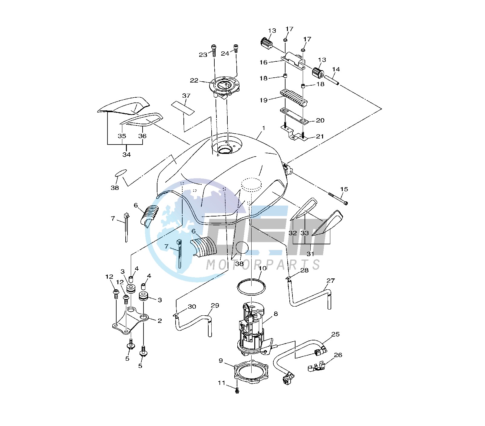 FUEL TANK 20SB-SC