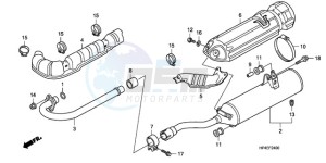 TRX420TMA Europe Direct - (ED / 2WD) drawing EXHAUST MUFFLER