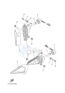 YFM700R YFM70RSSH RAPTOR 700R SE2 (B469) drawing HEADLIGHT