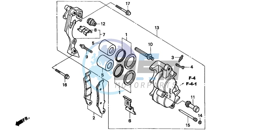 FRONT BRAKE CALIPER