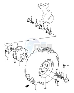 LT-F250 1997 drawing FRONT WHEEL