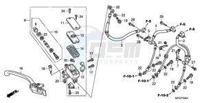 CB600FA39 UK - (E / ABS MKH ST) drawing FR. BRAKE MASTER CYLINDER (CB600FA/FA3)