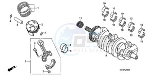 CB600F9 Spain - (SP / 25K) drawing CRANKSHAFT/PISTON