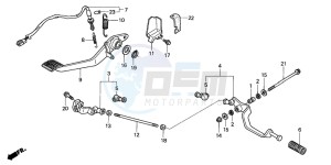 ST1300 drawing PEDAL