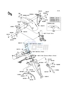 Z750R ABS ZR750PBF FR GB XX (EU ME A(FRICA) drawing Fenders