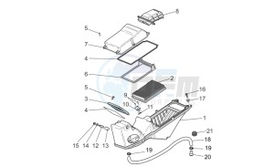 Griso S.E. 1200 8V drawing Air box