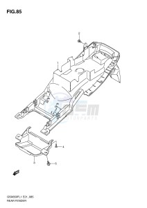 GSX650F (E21) Katana drawing REAR FENDER (GSX650FUL1 E21)