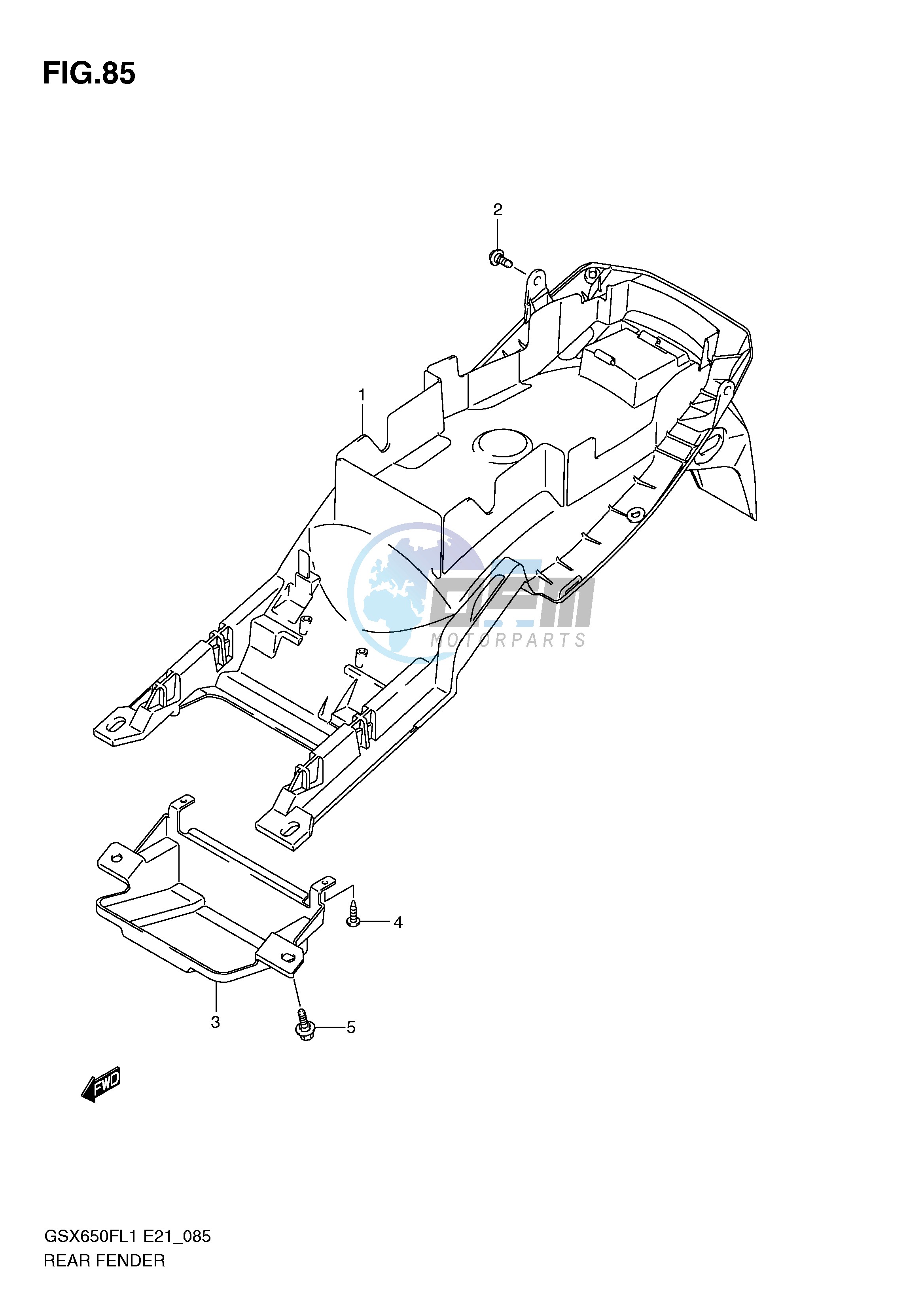 REAR FENDER (GSX650FUL1 E21)