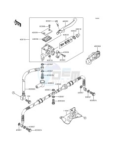 KLF 400 B [BAYOU 400 4X4] (B4-B6) [BAYOU 400 4X4] drawing FRONT MASTER CYLINDER