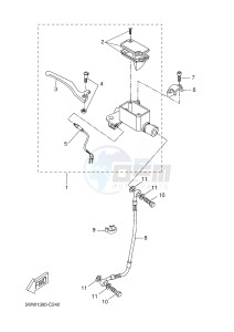 CW50 BW'S (5WWU) drawing FRONT MASTER CYLINDER